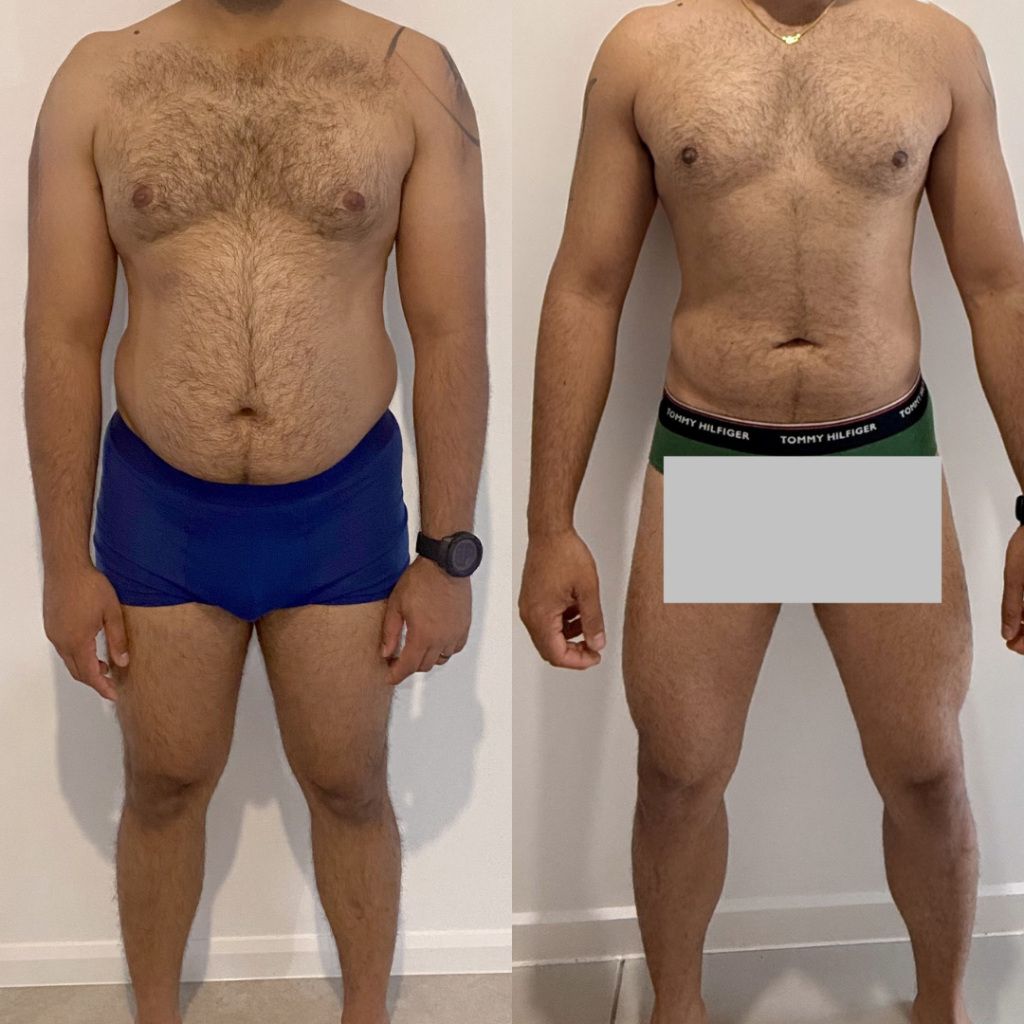 Weight loss transformation