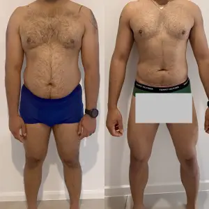 Weight loss transformation
